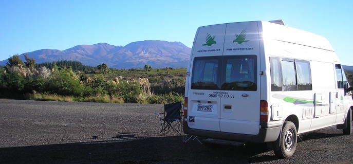 camping in the Tongariro National Park